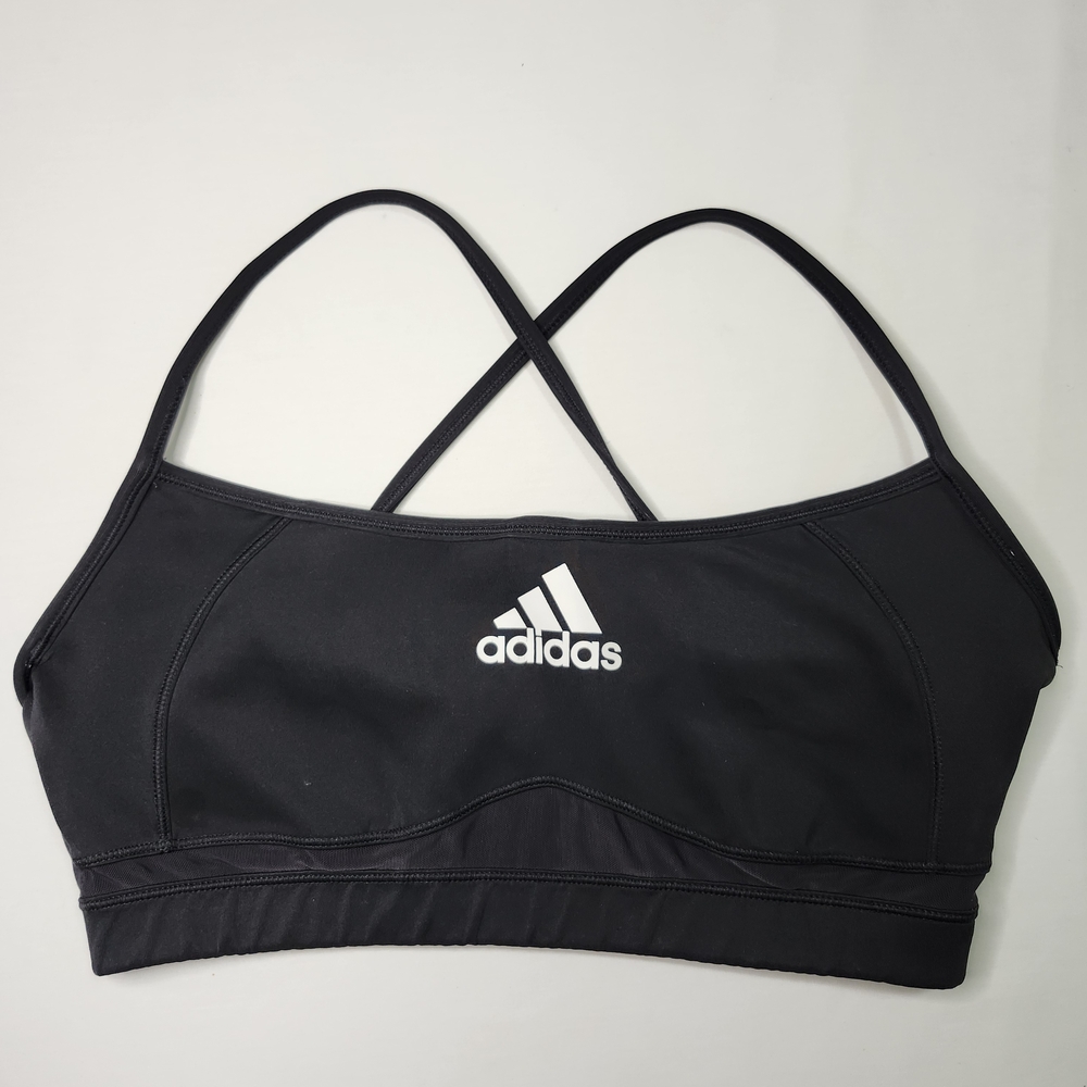 Adidas Black Sports Bra Moisture-Wicking Racerback